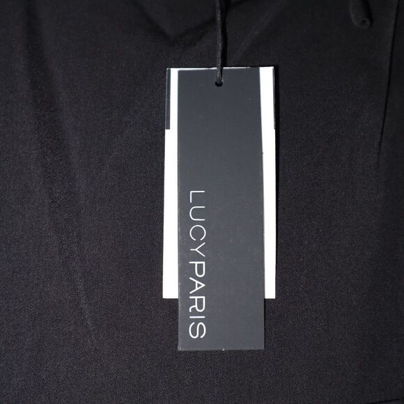 Lucy Paris BL-DR8040 Women's Sz Small Black Venice Cut-Out Short Mini Dress $88 - Picture 5 of 12